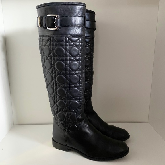 Dior cannage quilted nappa leather boots - Picture 2 of 16